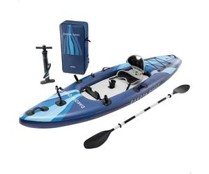Intex Tabla Paddle Surf Kayak Hinchable, Base Antideslizante, Bomba de hinchado con manómetro, Quilla extraíble, Remo Desmontable Aluminio, Pesca o recreo