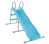 INTEX Tobogán infantil azul, Pata estabilizadora, Estructura de acero, Superficie lisa de PVC, Toboganes para niños, Toboganes infantiles exterior, Juegos exterior, Juguete para 3-10 años