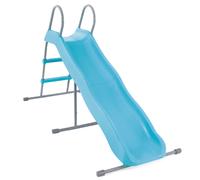 Intex Tobogán Infantil, Azul, 84x196x119 cm, 2 escalones, Pata estabilizadora, Estructura de Acero, Superficie Lisa de PVC, Toboganes para niños, Juegos Exterior, Juguete para 3-10 años (59005)