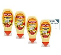 IntFeast - Mayonesa francesa de Amora - Dijon mayonesa en botella apretable, 8 onzas (paquete de 4) con tarjeta de reabastecimiento de comestibles