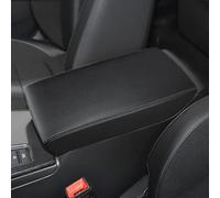 INTGET Car Center Console Armrest Cover for Honda Civic Accessories 2022 2023 2024 Sedan Hatchback Leather Interior Arm Rest Cover Console Lid Protector Seat Elbow (Black with Gray Stitches)