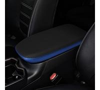 INTGET - Funda para reposabrazos de la consola central para accesorios Toyota RAV4 2025, 2024, 2023, 2022, 2021, 2020, 2019, funda protectora de cuero para la tapa de la consola central (negra con