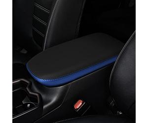 INTGET - Funda para reposabrazos de la consola central para accesorios Toyota RAV4 2025, 2024, 2023, 2022, 2021, 2020, 2019, funda protectora de cuero para la tapa de la consola central (negra con