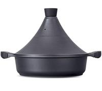 INTIGNIS Tajine de Aluminio Antiadherente 28 cm 4,2 L con Tapa Especial - Compatible con Inducción, Gas y Vitrocerámica - Olla Tradicional de Cocina Saludable