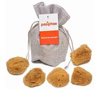 Intimate - Esponjas de mar mentruales, 100% naturales, sin blanquear como alternativa natural al tampón, reutilizables, duraderas, 5 unidades (tamaño 3-5 cm)