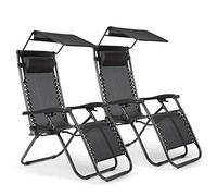 IntimaTe WM Heart Plegable Cubierta Silla 2-Pieza Set con Taza Holder, Reposacabezas y Toldo, Gris Claro