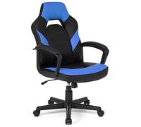 IntimaTe WM Heart Silla Gaming, Racing Silla Gamer Ergonómica, Sillas de Escritorio de Oficina para Adultos, Silla de Juego Giratoria, Silla de Ordenador Cuero Artificial, 48x50x115cm, Azul