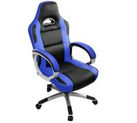 IntimaTe WM Heart Silla Gaming, Silla de Escritorio Oficina Ergonómica, Racing Silla Gamer, Altura Ajustable Asineto Grande Cómodo, Azul
