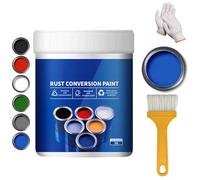 Intimatecy - Convertidor de óxido para metal, pintura metálica antioxidante industrial a base de agua con pincel (azul)
