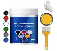 Intimatecy - Convertidor de óxido para metal, pintura metálica antioxidante industrial a base de agua con pincel (amarillo)