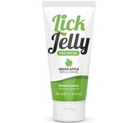 INTIMATELINE | Lick Jelly - Gel lubricante comestible a base de agua, no graso y que no mancha, sabor manzana verde, 50 ml