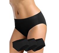 Intimidea - 3 Braguitas de Mujer. Art 310283. Color y tamaño a Elegir (L/XL, Negro)