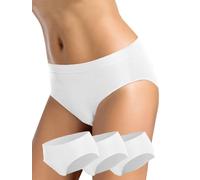 Intimidea - 3 Braguitas de Mujer Midi lencería Art. 310283 Color y tamaño a Elegir (M/L, Blanco)