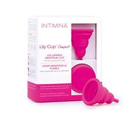 INTIMINA Lily Cup Compact Talla B: Copa Menstrual Pequeña con Diseño Compacto Plegable para Fujo Ligero o Medio. Una de las Mejores Copas Menstruales