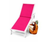 Intimitaly Sommaruga - Toalla de playa de microfibra, 90 x 180 cm, secado rápido, antiarena, bicolor con borde en contraste, ligera, para playa, piscina y viaje (fucsia-rosa)