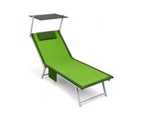 Intimitaly Toalla de playa de microfibra, 190 x 70 cm, con cojín hinchable integrado, bolsillos laterales y elásticos en las esquinas, secado rápido (verde)