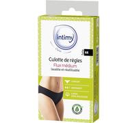 Intimy Care - Bragas de reglas talla 44 - Flujo medio - Braga Menstruelle 95% algodón orgánico - Lavable y reutilizable