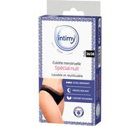 Intimy Care - Bragas mensuales especiales para noche, talla 36/38 - Ultra-Absorbente - Lavable y Reutilizable - Protección nocturna - Confort poliamida - Lavable a máquina