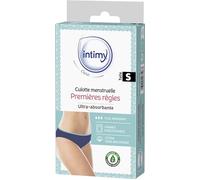 INTIMY CARE - Primera Braga de reglas - Muy absorbente - Braga Menstrual 95% algodón orgánico - Lavable y reutilizable, talla S