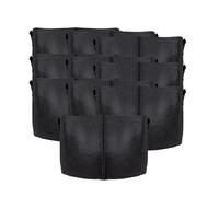 INTIRILIFE 10x Bolsa de plantación de Tejido Polar 56 litros -15 galones 50 x 30 cm- Maceta con Asas de Transporte para jardín, Invernadero - Maceta Bolsa de plantación Bolsa de plantación Bolsa