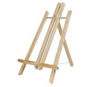 INTIRILIFE Caballete de Mesa Madera de Haya 27 x 50 cm - Portarretratos Plegable, Soporte para Fotos, Caballete de Tres Patas para Sentarse y Ahorrar Espacio, Caballete de exposición para niños