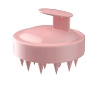 Intirilife Cepillo de masaje para el cuero cabelludo de silicona para cabello húmedo y seco en Rosa - masaje de cabeza, cepillo para el cuero cabelludo, cepillo para el cabello para aplicar champú