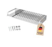 INTIRILIFE Estante de ducha de acero inoxidable 40 x 11 cm- Cesta de ducha de montaje en pared con canales de desagüe -de acero inoxidable para taladrar - Estante de baño para champú, gel de ducha