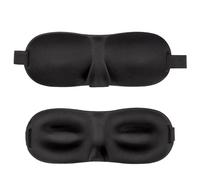 INTIRILIFE Máscara para Dormir en Negro - Máscara para los Ojos Antifaz para Dormir, Máscara de Noche Unisex para un sueño reparador - Más Espacio para los Ojos y Las pestañas