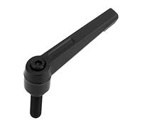 INTIRILIFE Palanca de sujeción M8 en 7 Longitudes/Tuerca de apriete M8 de Acero Tensor Tuerca de Agarre - Mango de apriete Palanca de Bloqueo - Mango Ajustable en Negro - Tamaño M8x20mm