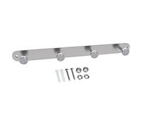 INTIRILIFE Perchero de Acero Inoxidable Modell A - 4 Ganco - Perchero de Pared Perchero con Gancho de Pared en 5 diseños Diferentes