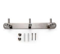 INTIRILIFE Perchero de Acero Inoxidable Modell B - 3 Ganco - Perchero de Pared Perchero con Gancho de Pared en 5 diseños Diferentes