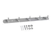 INTIRILIFE Perchero de Acero Inoxidable Modell B - 5 Ganco - Perchero de Pared Perchero con Gancho de Pared en 5 diseños Diferentes
