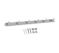INTIRILIFE Perchero de Acero Inoxidable Modell B - 6 Ganco - Perchero de Pared Perchero con Gancho de Pared en 5 diseños Diferentes