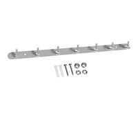 INTIRILIFE Perchero de Acero Inoxidable Modell B - 7 Ganco - Perchero de Pared Perchero con Gancho de Pared en 5 diseños Diferentes