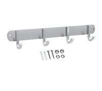 INTIRILIFE Perchero de Acero Inoxidable Modell D - 4 Ganco - Perchero de Pared Perchero con Gancho de Pared en 5 diseños Diferentes