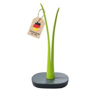 Intirilife Soporte para Rollos de Cocina en Aspecto de Hoja - Soporte para Rollos de Cocina, de pie, Antideslizante, 32.5 cm de Altura en Verde