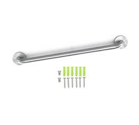 INTIRILIFE Toallero Acero Inoxidable Cepillado - Longitud 100cm y 19mm de diámetro de Varilla para taladrar - toallero toallero baño Sauna Cocina, Montaje en Pared