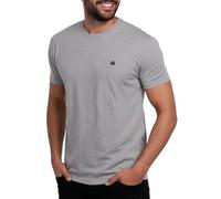 INTO The Am Camiseta de Manga Corta para Hombre con Logotipo, Cuello Redondo, Suave, Ajustada, Tallas S-4XL, Gris Caliente, Large