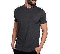 INTO The Am, Camiseta Suave y Ajustada de Manga Corta y Cuello Redondo para Hombre, S-XXXXL, Carbón Vegetal, X-Large