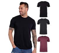 INTO THE AM, Camiseta Suave y Ajustada de Manga Corta y Cuello Redondo para Hombre, S-XXXXL, Medium