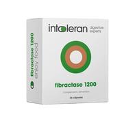 Intoleran Fibractase Forte (1200) Enzimas Digestivas - 36 cápsulas | Suplemento nutricional altamente dosificado con Enzima Alfa-Galactosidasa | Ayuda en la digestión de Fructanos y Galactanos
