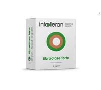 Intoleran Fibractase Forte - Enzima Digestiva Alfa Galactosidasa 1.200 u - Digestión de hidratos de carbono complejos - Reduce la formación de gases - 36 cápsulas
