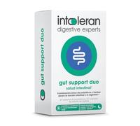 Intoleran Gut Support Duo - 30 cápsulas de probióticos y mezcla de hierbas | Probióticos - Mezcla de hierbas | Apoyo a la función intestinal y la digestión | 2 cápsulas al día | 5 cepas bacterianas