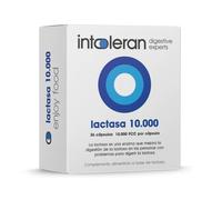 Intoleran Lactasa 10.000 Enzimas Digestivas - 36 cápsulas | Enzima Lactasa para la digestión de lactosa e intolerancia a la lactosa, acción directa, alta concentración, vegano