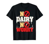 Intolerancia A La Lactosa No Dairy No Worry Camiseta