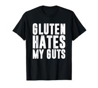 Intolerancia al Gluten Divertido Sin Gluten El Gluten Odia mis Tripas Camiseta