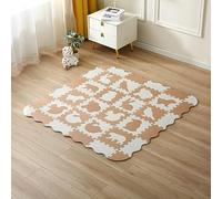 INTOMENG Alfombra Puzzle Infantil para Bebe Niños Alfombrilla Juego Puzzle con Valla 16+20 Piezas Colchoneta Rompecabezas bebé Suelo Acolchado para Bebes Acolchado Tapete Gateo 142×142×1cm