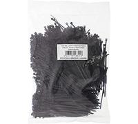 INTOS ELECTRONIC 59963V Bridas de Nailon, Negro, 2.5 mm x 100 mm, 1000 unidades