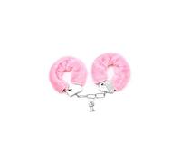 Intoyou Bdsm Line Esposas de Metal para Muñecas con Pelo Rosa 100 g
