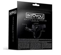 Intoyou Bdsm Line Mistress Arnés Elástico con Dildo de Silicona de 15 cm Negro 230 g